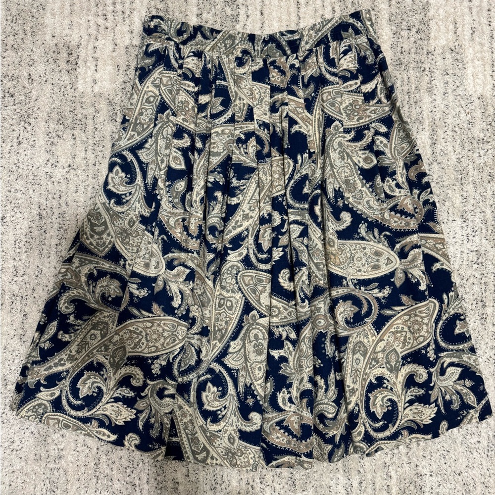 Vintage Orvis Paisley maxi skirt sz 14
